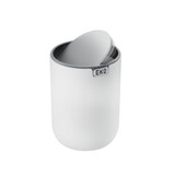 EKO Fandy Table Bin with Swing Top Lid 1.5L - White