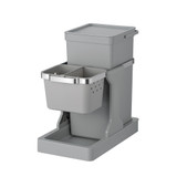 EKO Deco Single Pull Out Rubbish Bin 20L - Grey