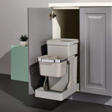 EKO Deco Single Pull Out Rubbish Bin 20L - Grey