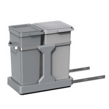EKO Deco Duo Pull Out Recycling Bin 20L+15L - Grey