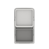 EKO Deco Duo Pull Out Recycling Bin 20L+15L - Grey