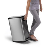 EKO Ecofly Butterfly Step Rubbish Bin with Wheels 20L+20L