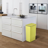 EKO Morandi Interlocking Touch Rubbish Bin 30L - Lime