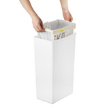 EKO Morandi Interlocking Touch Rubbish Bin 30L - White