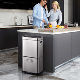 EKO Himalaya Sensor Recycling Bin 35L+25L | Howards Storage World