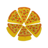 White Magic Cute Bag Clips 6 Pack - Pizza Slices