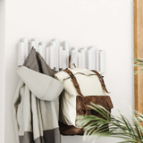 Umbra Sticks Wall Mounted 5 Hook Rack - White