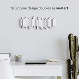 Umbra Sticks Wall Mounted 5 Hook Rack - White