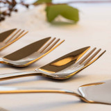 Splayd Rose Gold Cake Server Cutlery Set - 5 Pieces