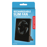 Kikkerland Rechargeable Slim Fan