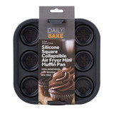 Daily Bake Air Fryer Square Collapsible 9 Muffin Pan - 22cm
