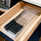 Madesmart Drawer Knife Organiser - Clear