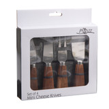 Pizzazz Mini Cheese Knives - 4 Pack