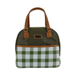 Sachi Style 237 Insulated Cali Lunch Bag - Olive Green Gingham