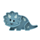 Melii Luxe Divided Silicone Suction Kids Plate - Dinosaur