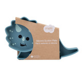 Melii Luxe Divided Silicone Suction Kids Plate - Dinosaur