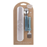 Melii Luxe Detachable Kids Spoon & Fork - Blue