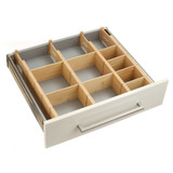 Bamboo Drawer Dividers - 12 Pack