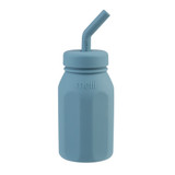 Melii Luxe Kids Silicone Straw Bottle 230ml - Blue