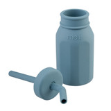 Melii Luxe Kids Silicone Straw Bottle 230ml - Blue