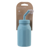 Melii Luxe Kids Silicone Straw Bottle 230ml - Blue