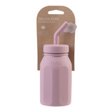 Melii Luxe Kids Silicone Straw Bottle 230ml - Pink