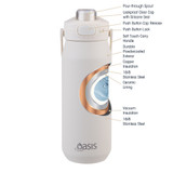 Oasis Capri Insulated Stainless Steel Bottle 750ml - Alabaster