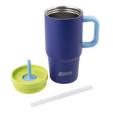 Oasis Junior Commuter Insulated Stainless Steel Tumbler 700ml - Peacock Blue