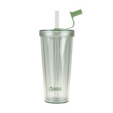 Oasis Acrylic Insulated Smoothie Tumbler - Green Apple