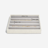 Stackers Classic Jewellery Box Tray 5 Compartment - Oatmeal/Linen
