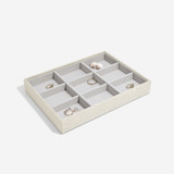 Stackers Classic Jewellery Box Tray 9 Compartment - Oatmeal/Linen