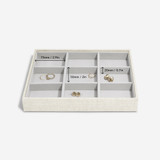 Stackers Classic Jewellery Box Tray 9 Compartment - Oatmeal/Linen