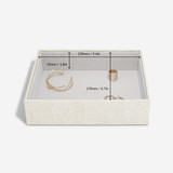 Stackers Classic Jewellery Box Tray 1 Deep Compartment - Oatmeal/Linen