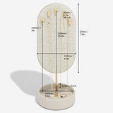 Stackers Tilted Necklace Display Stand - Oatmeal/Linen