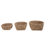 Amalfi Woven Seagrass Baskets - 3 Pack