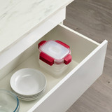 Joseph Joseph Nest Lock Rectangle Container Set 4-Pack 1.1L - Red