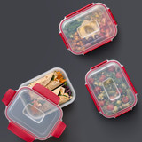 Joseph Joseph Nest Lock Rectangle Container Set 4-Pack 1.1L - Red