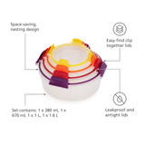 Joseph Joseph Nest Lock Round Container Set 4-Pack - Multicolour