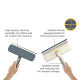 Joseph Joseph CleanTech 2-in-1 Glass Squeegee