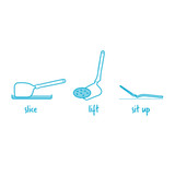 Dreamfarm Mini Chopula Chopping Spatula - Blue