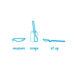 Dreamfarm Mini Supoon Scraping Spoon - Blue