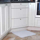 White Magic Non-Slip Shower Mat Square - Cream
