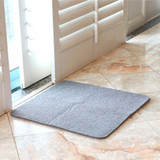 White Magic Non-Slip Shower Mat Square - Platinum