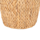 Howards Water Hyacinth Arrow Weave Laundry Hamper - Round