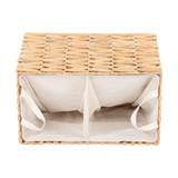 Howards Water Hyacinth Laundry Hamper - 2 Compartment