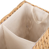 Howards Water Hyacinth Laundry Hamper - 2 Compartment