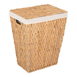 Howards Water Hyacinth Braided Weave Laundry Hamper