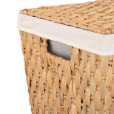 Howards Water Hyacinth Braided Weave Laundry Hamper