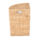 Howards Water Hyacinth Checked Weave Laundry Hamper - Corner