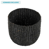 Howards Soft Seagrass Basket Small - Black